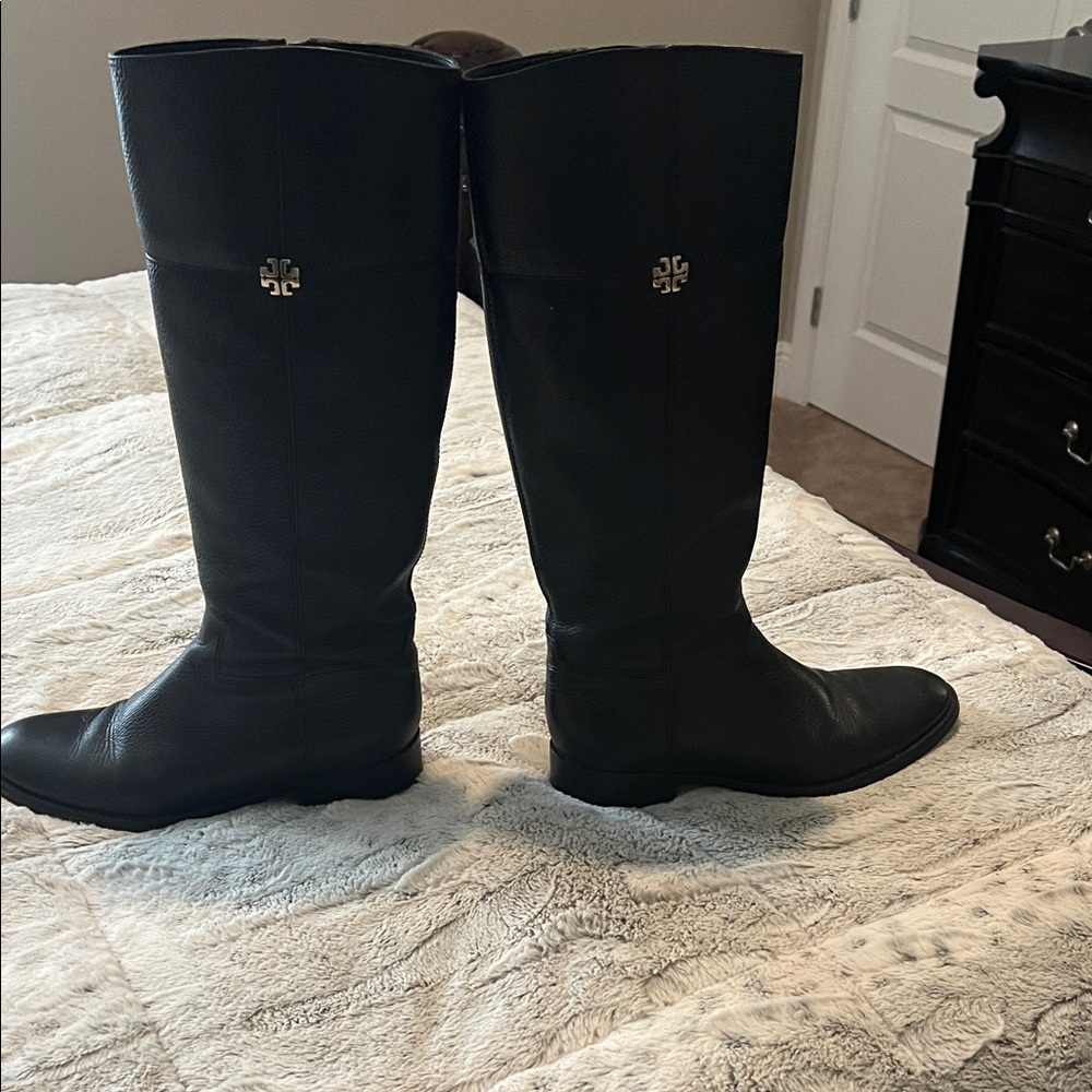 Tory Burch Black Over the Knee Boots